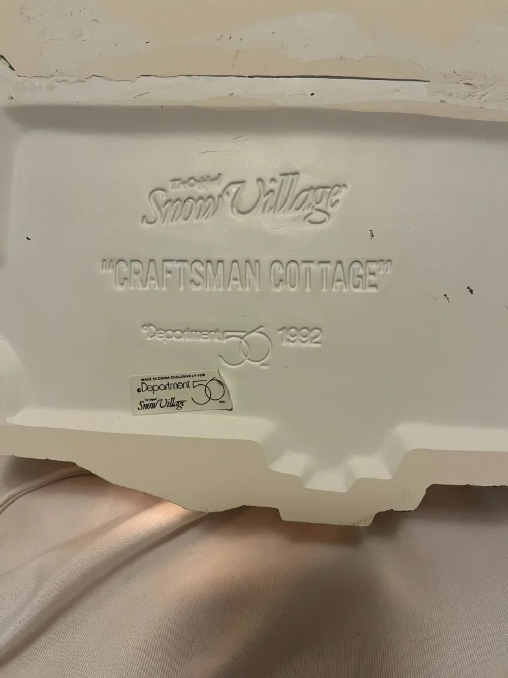 Department 56 Snow Village – 1992 Craftsman Cottage – Lighted - Original Box - Picture 10 of 16